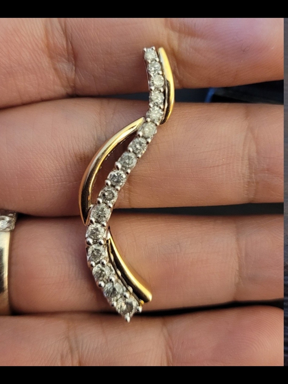 14k Diamond Journey Pendant